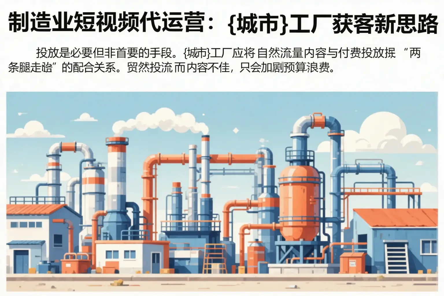 制造业短视频代运营:芦淞工厂获客新思路